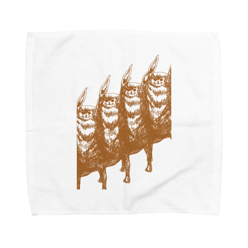 青のりショップの猫3 Towel Handkerchief