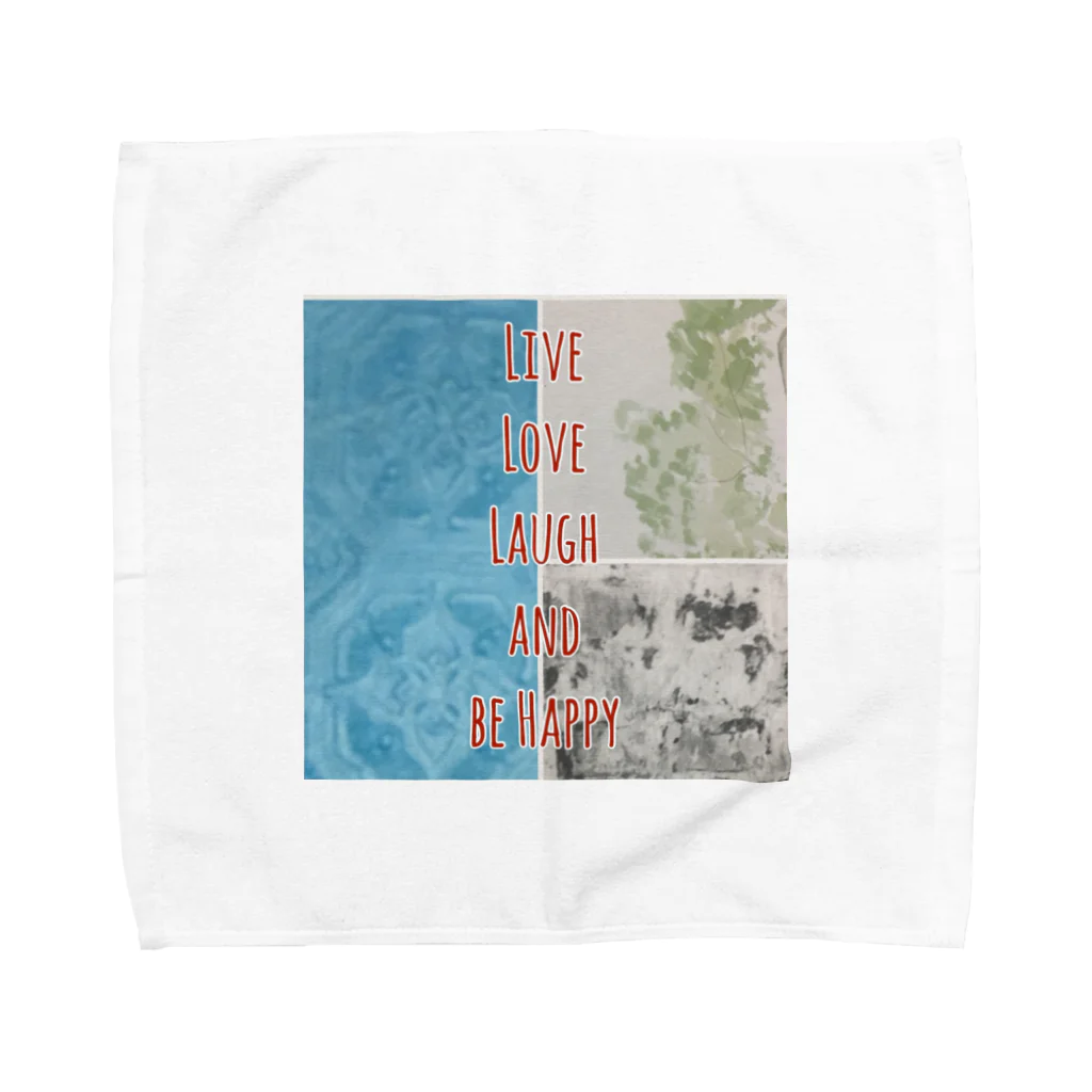 tiny sunのLive Love Laugh and be Happy Towel Handkerchief