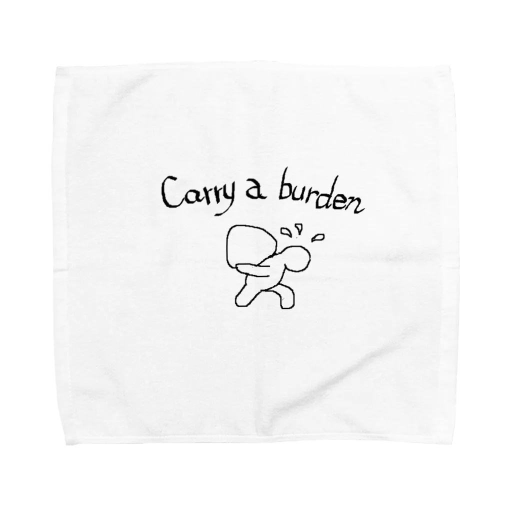 momo310のcarry a burden Towel Handkerchief