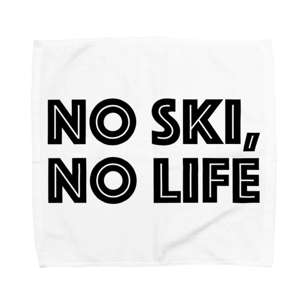 SNOW LIFE JOURNEYのNO SKI, NO LIFE タオルハンカチ