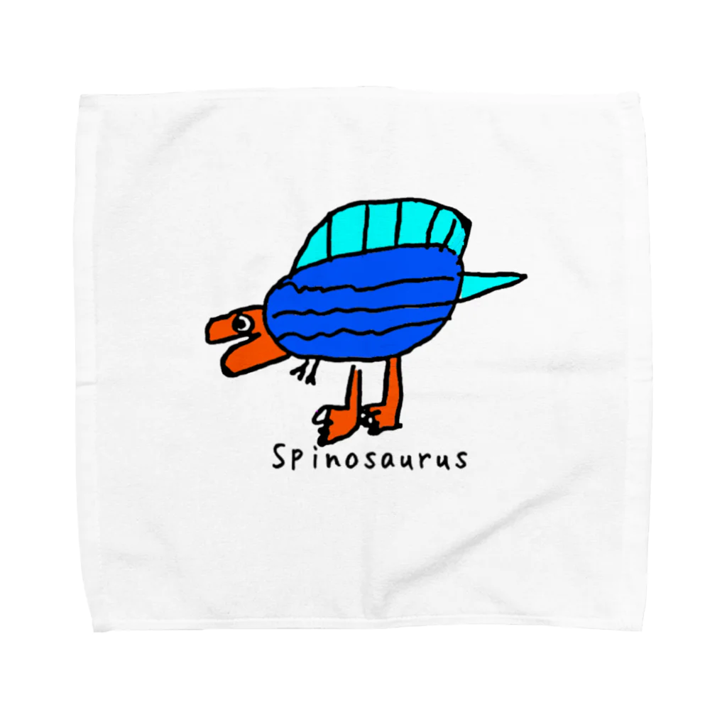 tkokの【恐竜】スピノサウルスくんカラフルVer. Towel Handkerchief