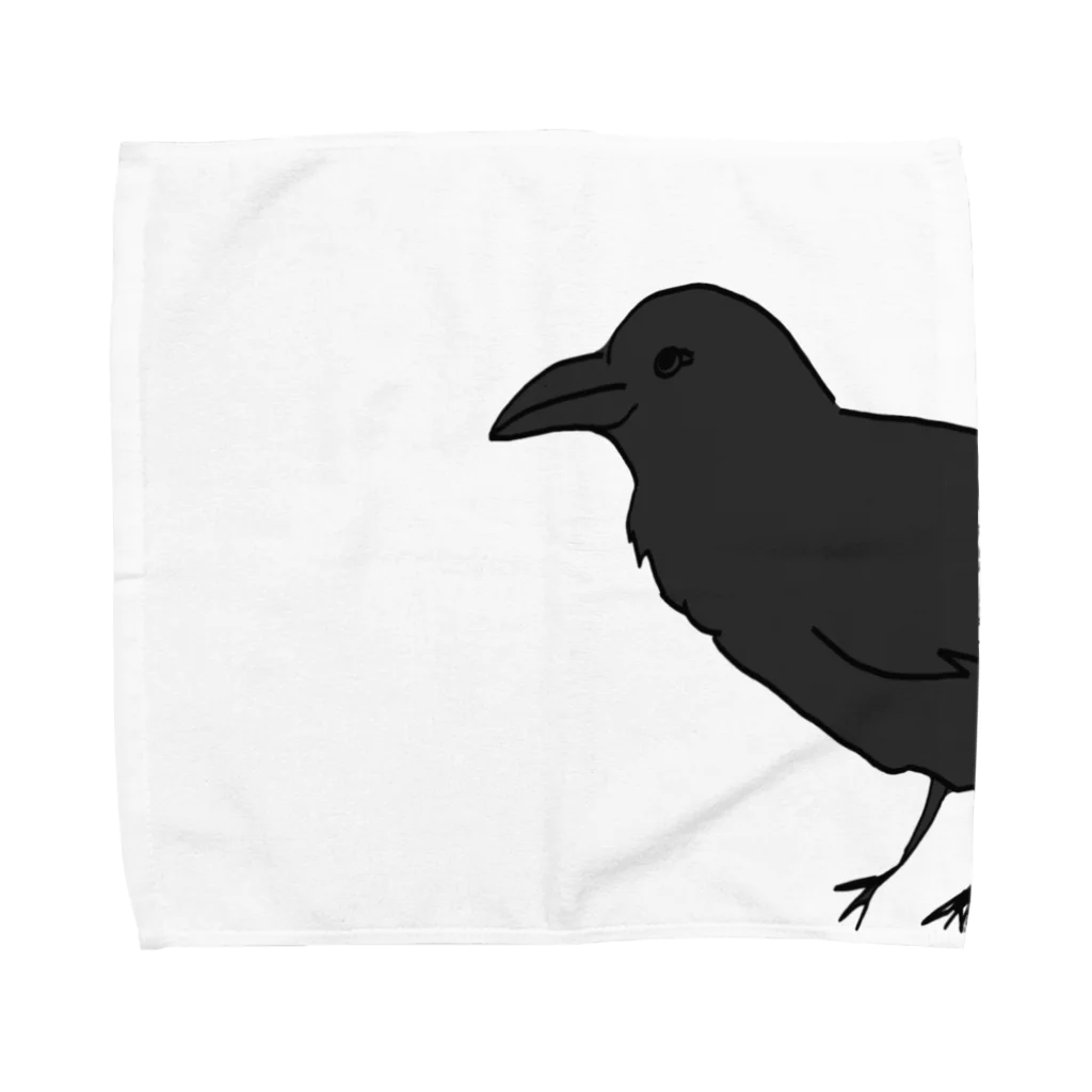 BUNBUN KURUKURUのからす Towel Handkerchief