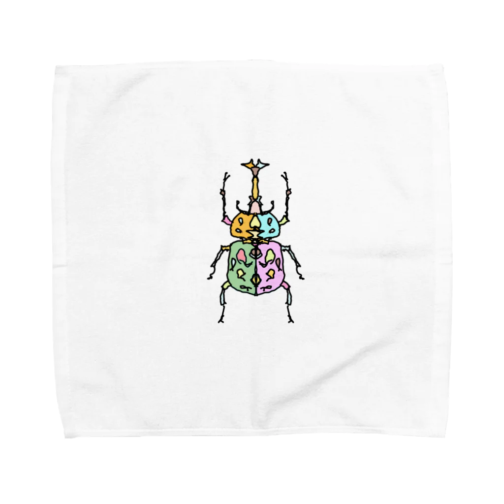 Full of vitality　(フル　オブ　バイタリティ)のbeetle(カブトムシ)　Full of vitality　(フル　オブ　バイタリティ) Towel Handkerchief