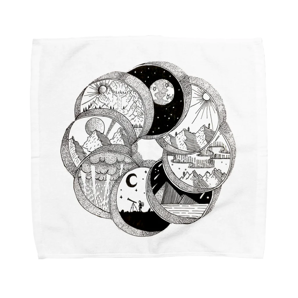 kyon_kyonの円環(circle) Towel Handkerchief