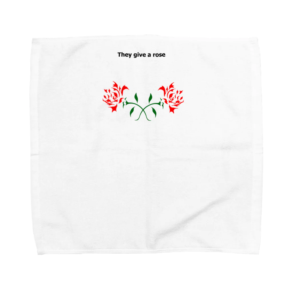 杉山田のバラのクロス Towel Handkerchief