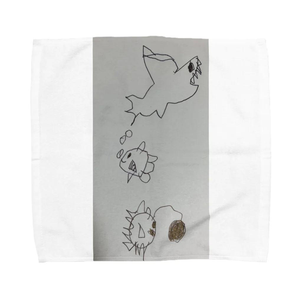 satruのうみのそこ Towel Handkerchief