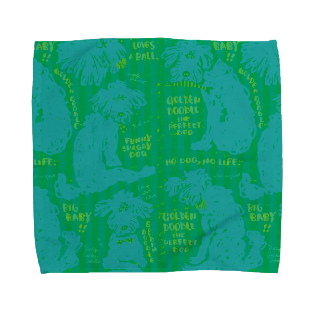 mya-mya=MIYA JUNKO's shop 02のGolden Doodle is the Perfect Dog Towel Handkerchief