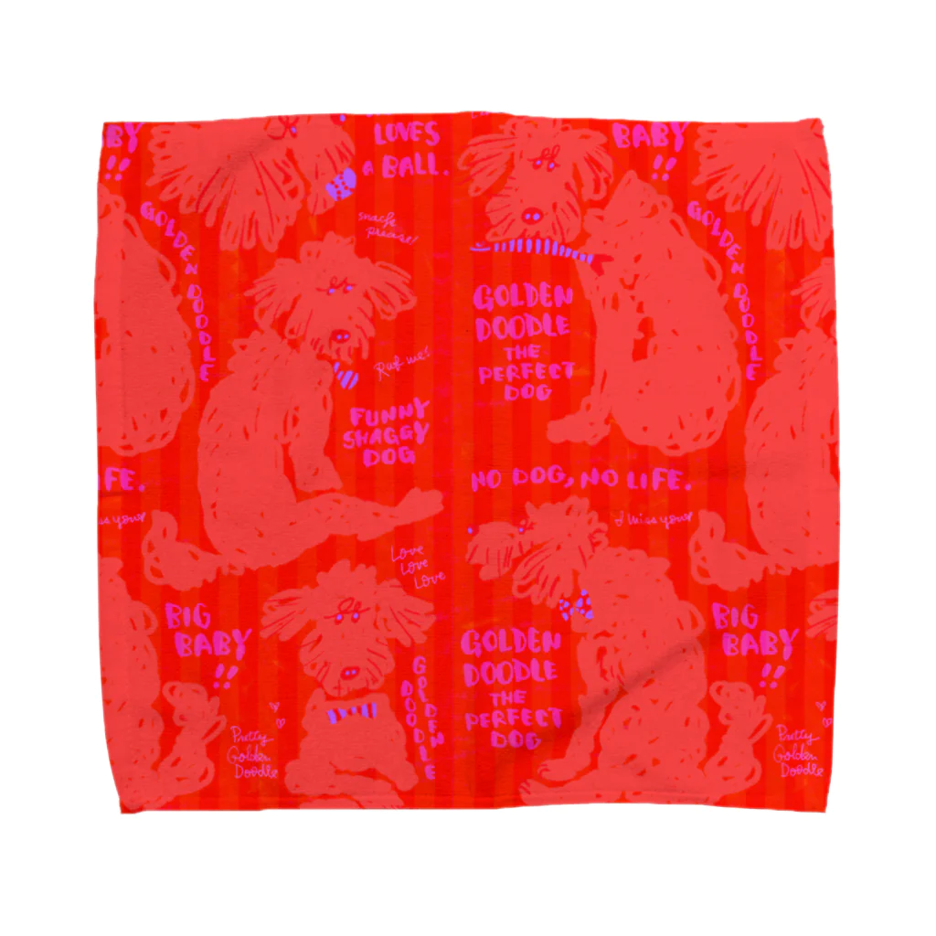 mya-mya=MIYA JUNKO's shop 02のGolden Doodle is the Perfect  Towel Handkerchief