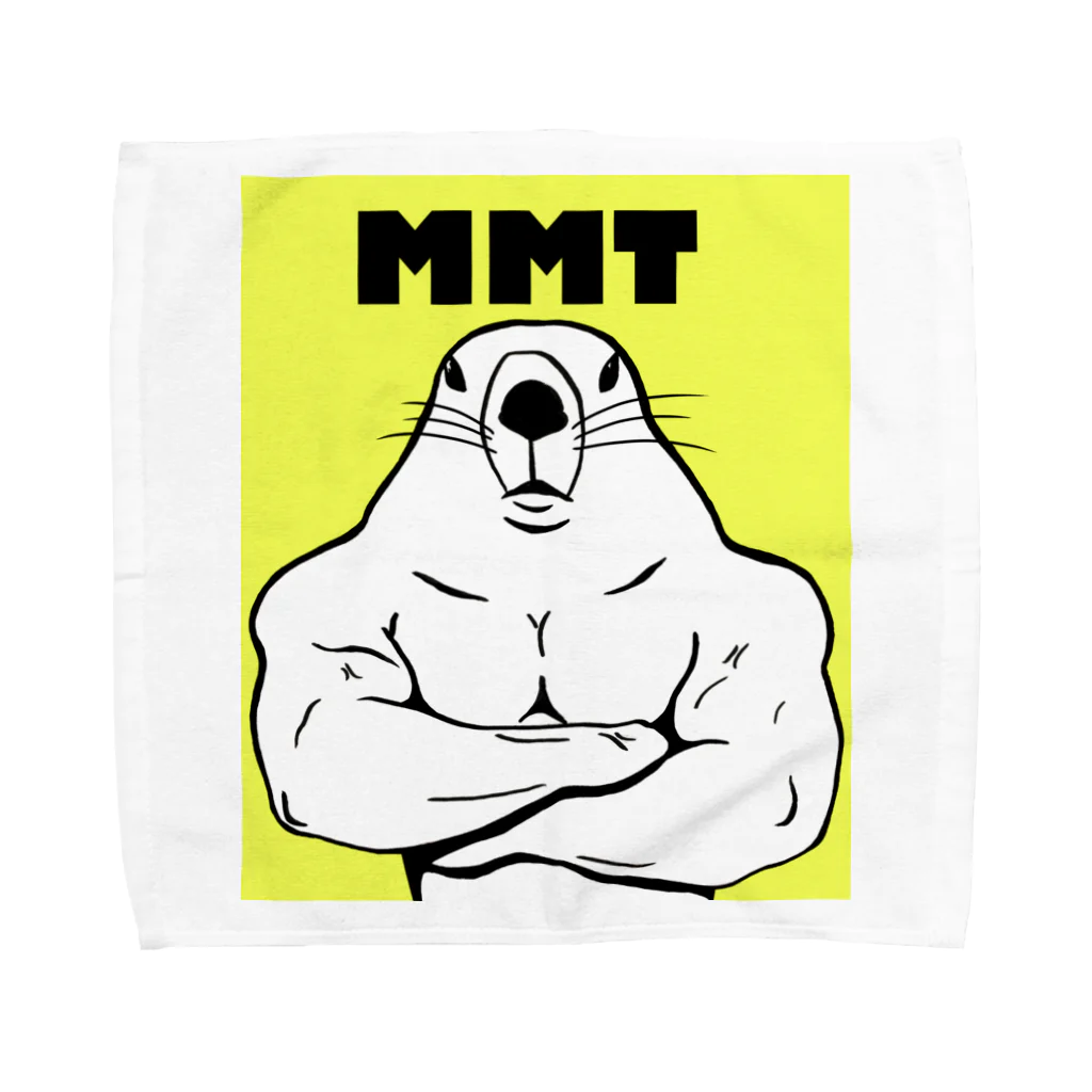 ばにたすの店の屈強なマーモット Towel Handkerchief