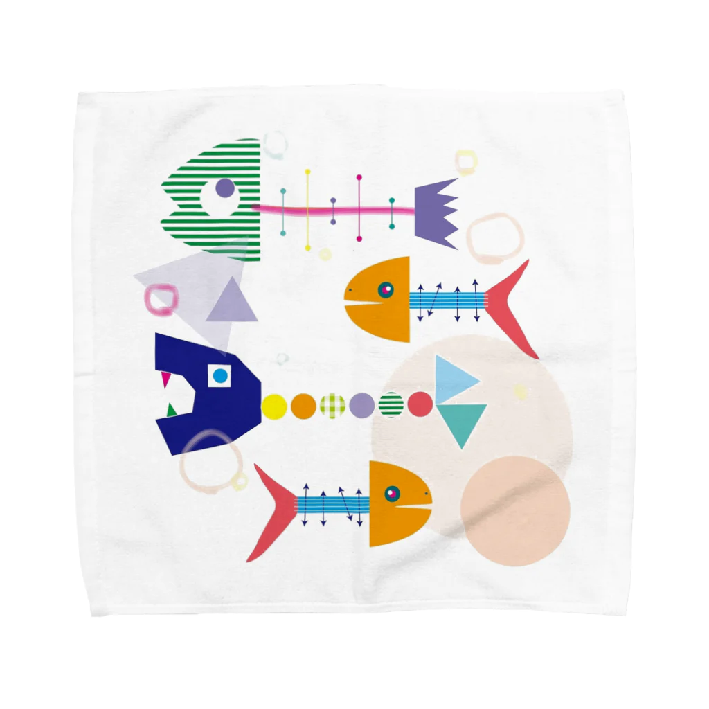 toco-tocoのカラフルボーン Towel Handkerchief