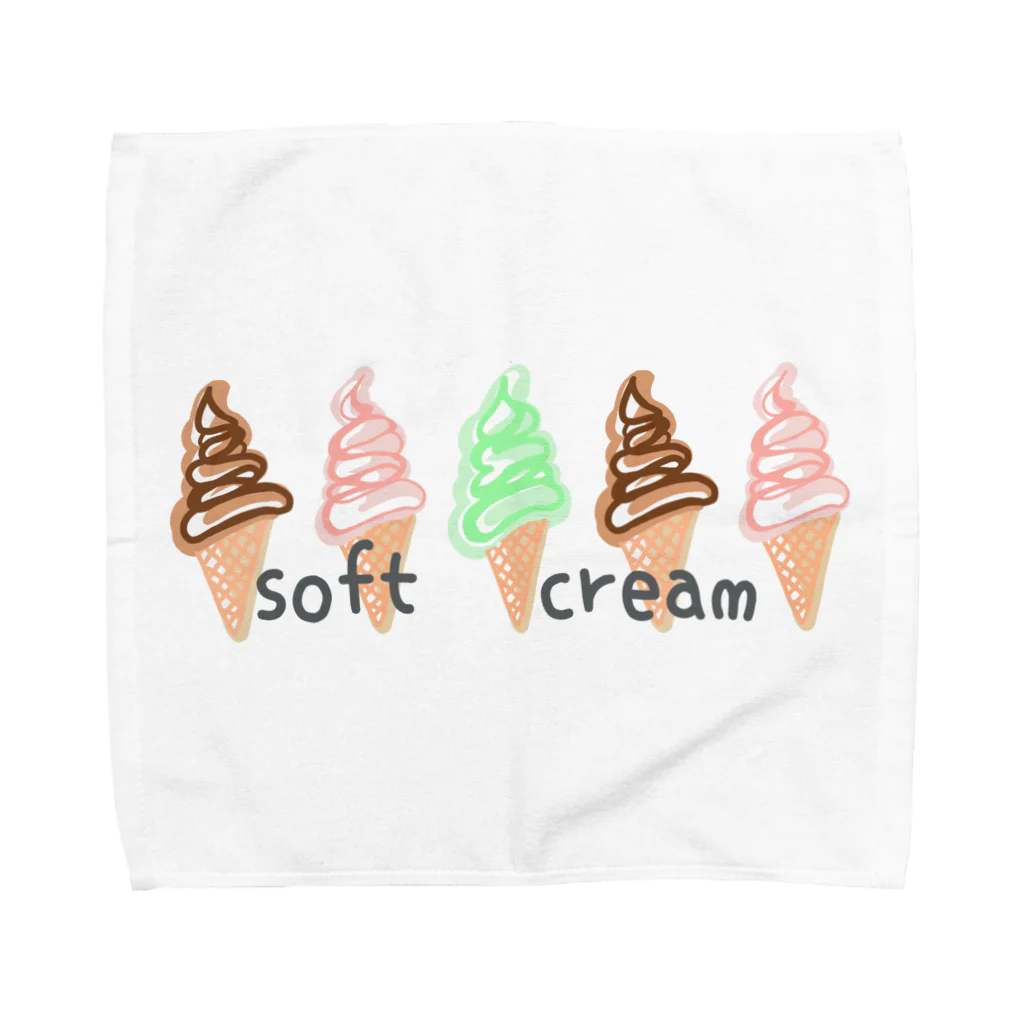 blueHawaiiのsoftcream カラフル Towel Handkerchief