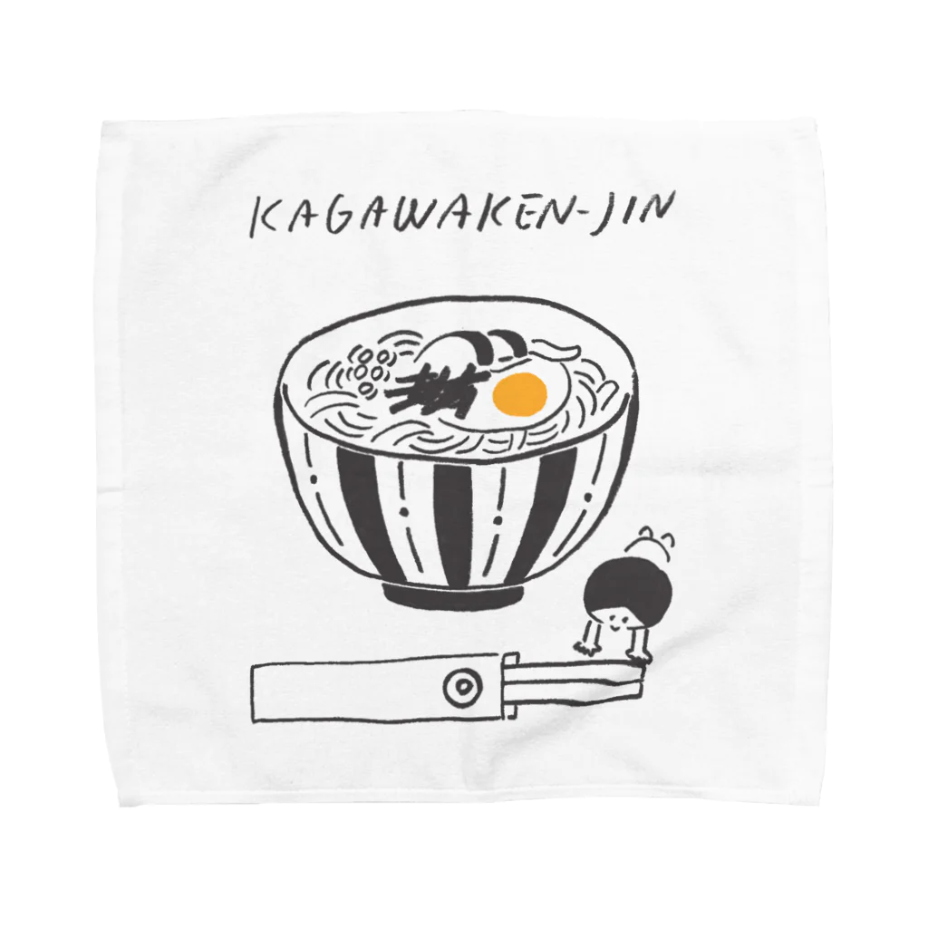 行くぜ！都道府県Tシャツの香川県人 Towel Handkerchief