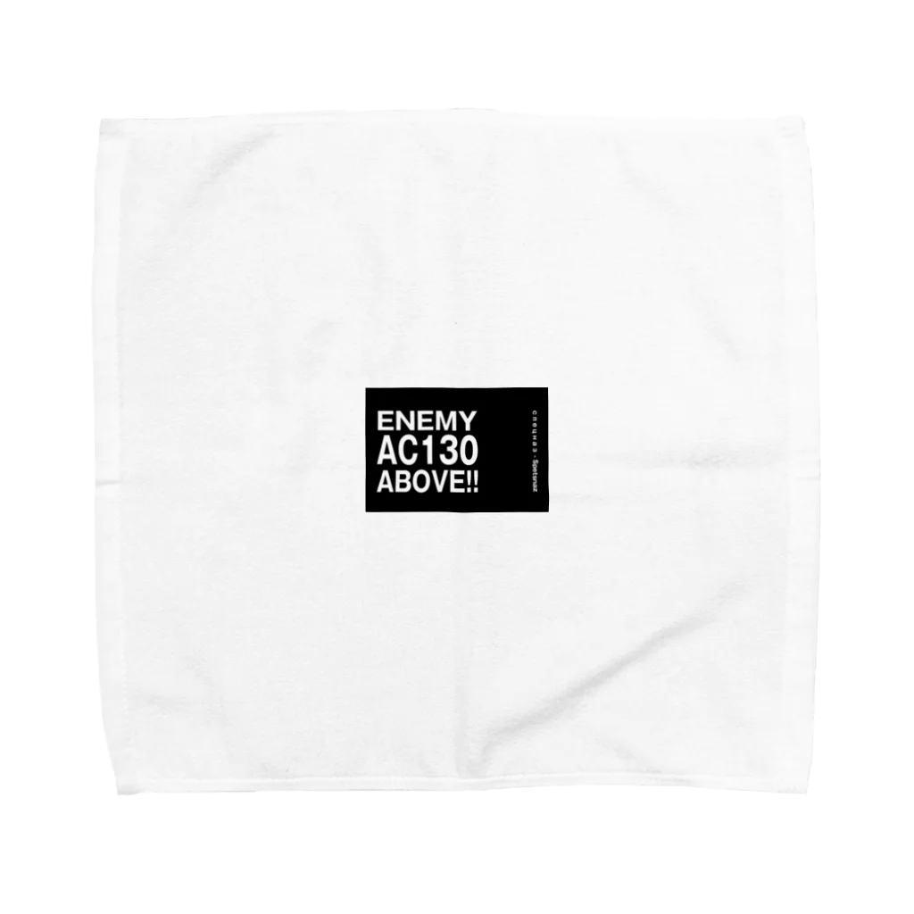 EAA!! Official StoreのEnemy AC130 Above!!（Black） Towel Handkerchief