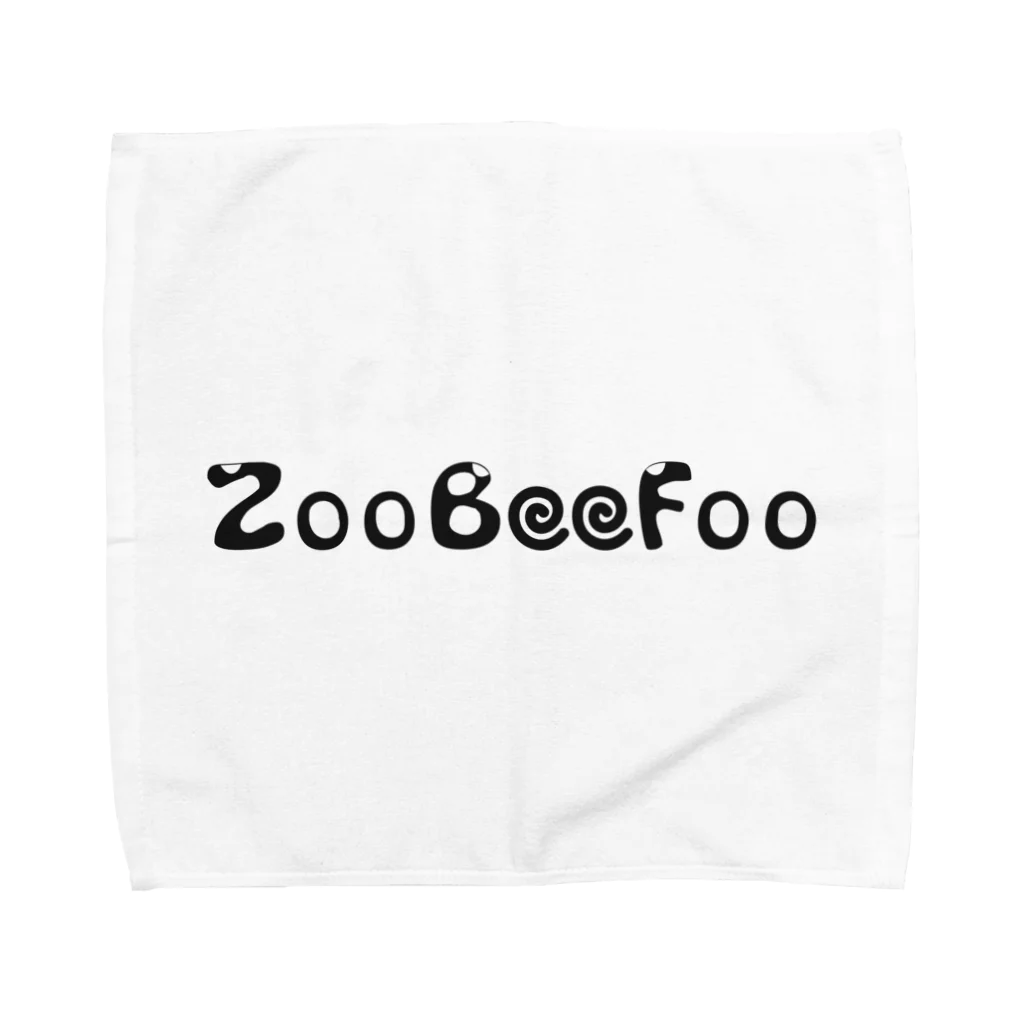 ZooBeeFooのZooBeeFoo黒ロゴ タオルハンカチ