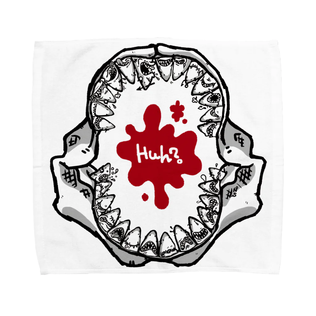 Nuttz16★ナッツ十六のサメのHuh? (type1) Towel Handkerchief