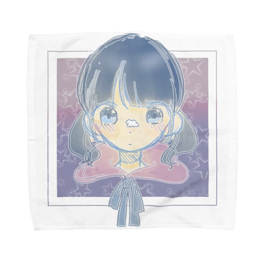 ☪︎*｡꙳ﾂｷ☽･:*@畑のcosmos Towel Handkerchief