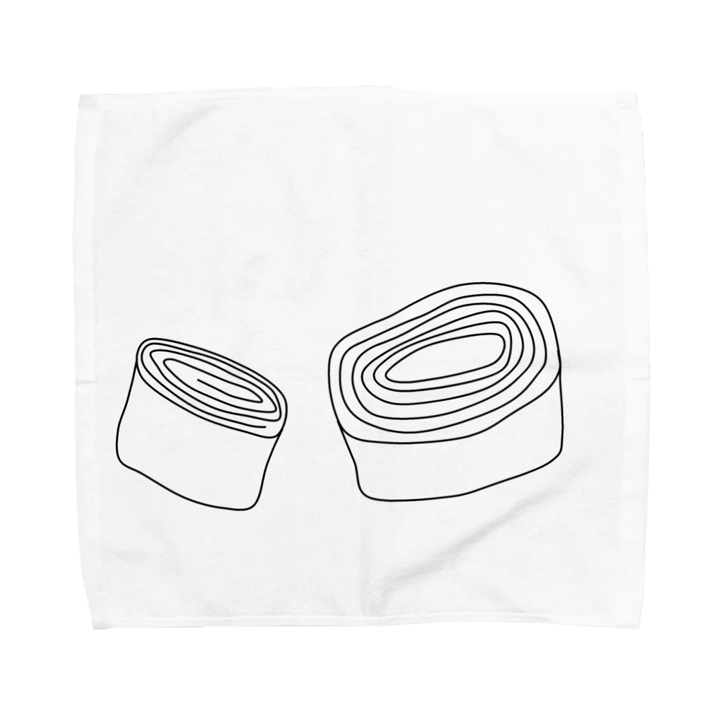 dashimakimakiの卵焼きとバームクーヘン Towel Handkerchief