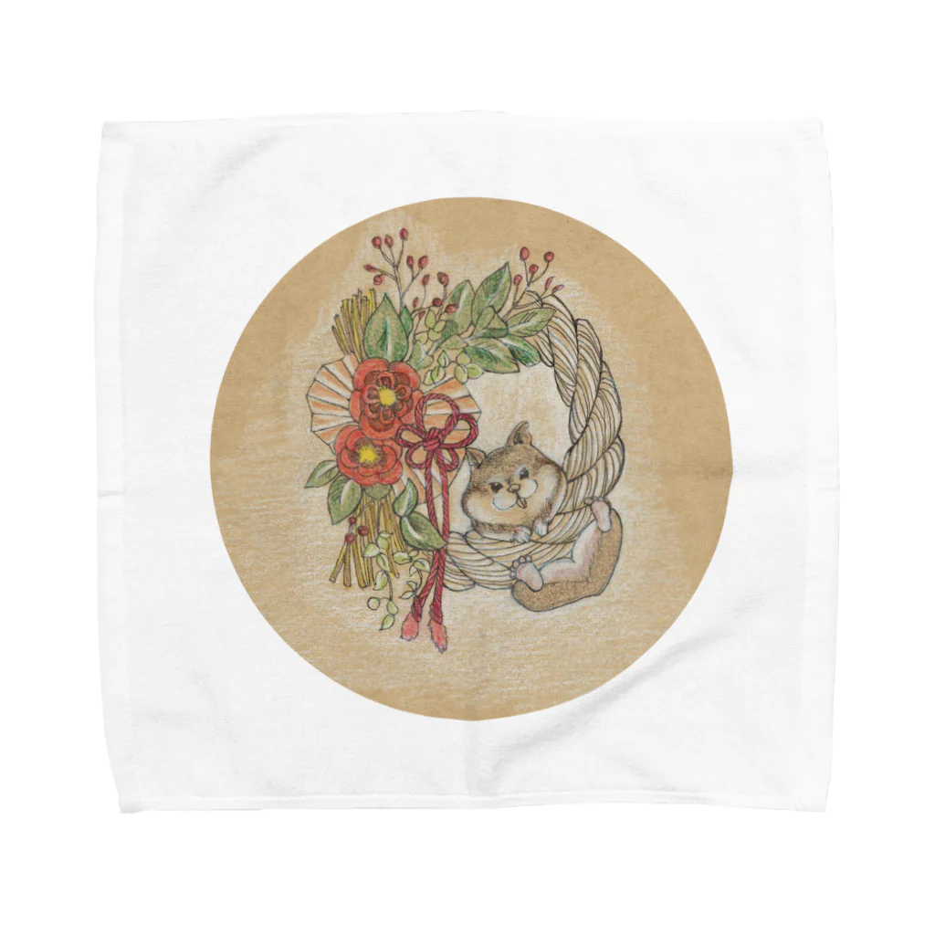 ruca's shopのしめ縄ハムスター Towel Handkerchief