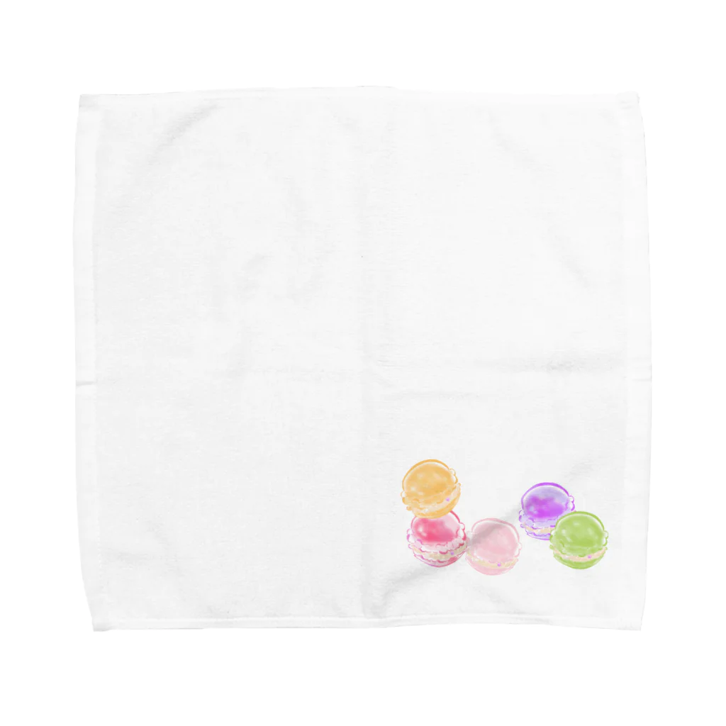 桃嶺こころ🍑のマカロン(5色) Towel Handkerchief