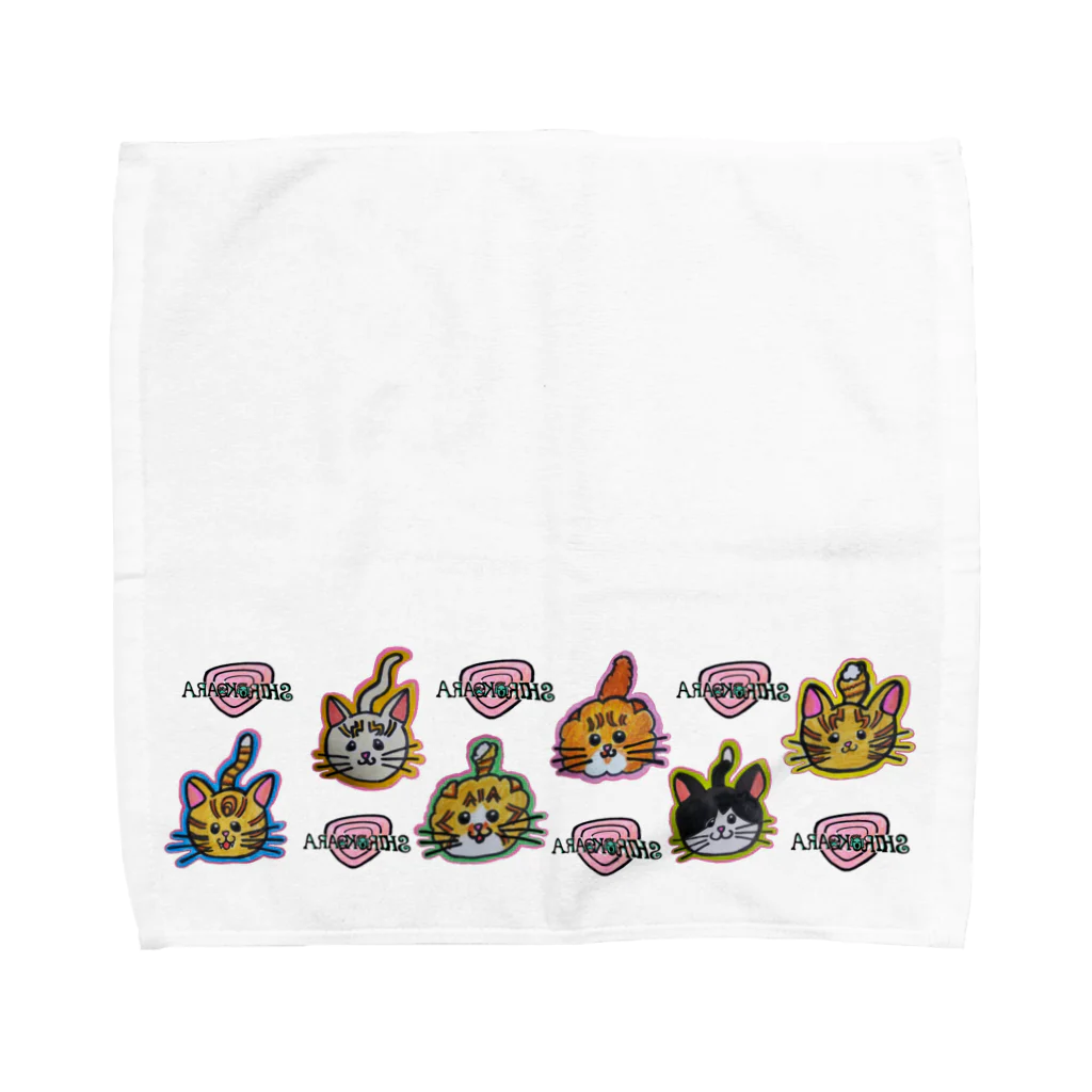SHIROKOARAのハナピンク組 Towel Handkerchief