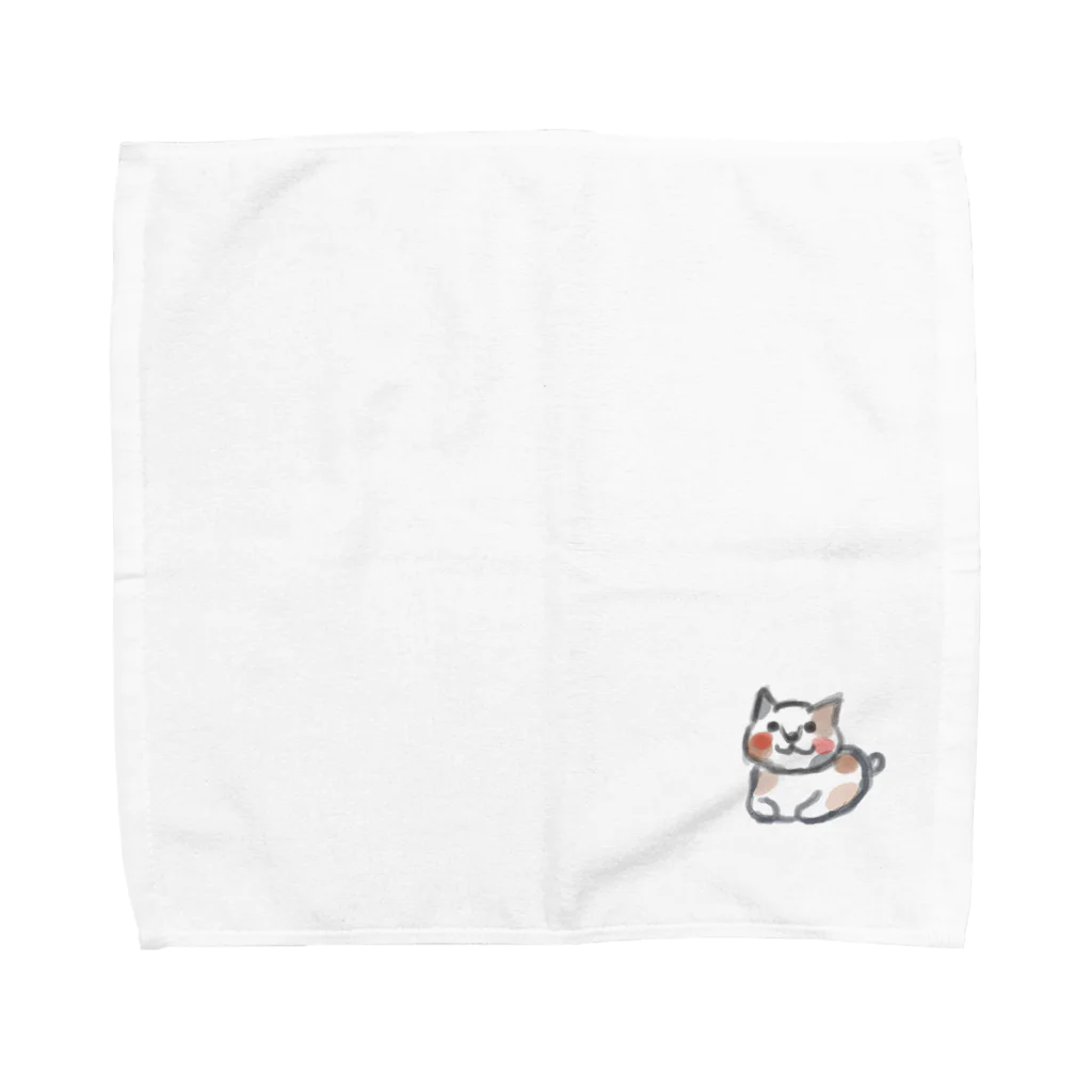 台湾女子のねこねこ Towel Handkerchief