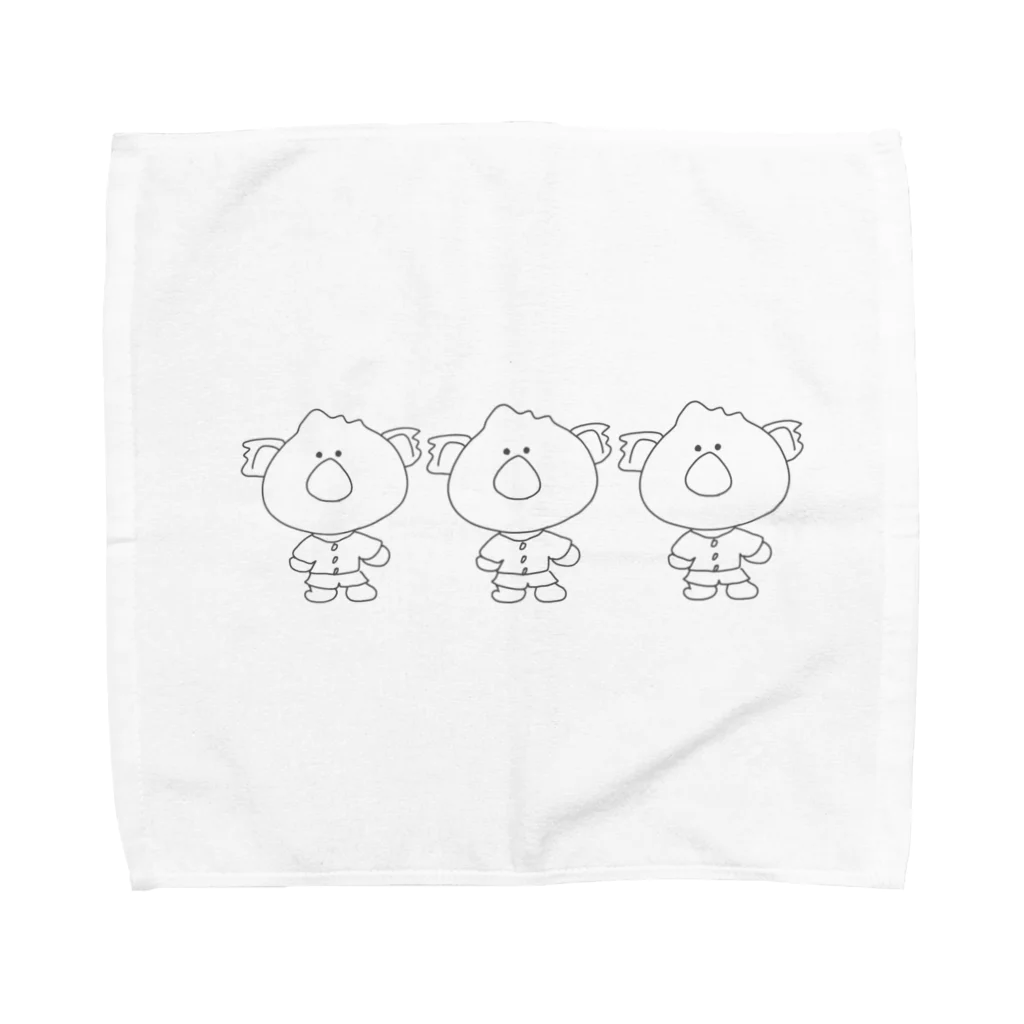 Koalakunnのシンプルコアラくん三兄弟　 Towel Handkerchief