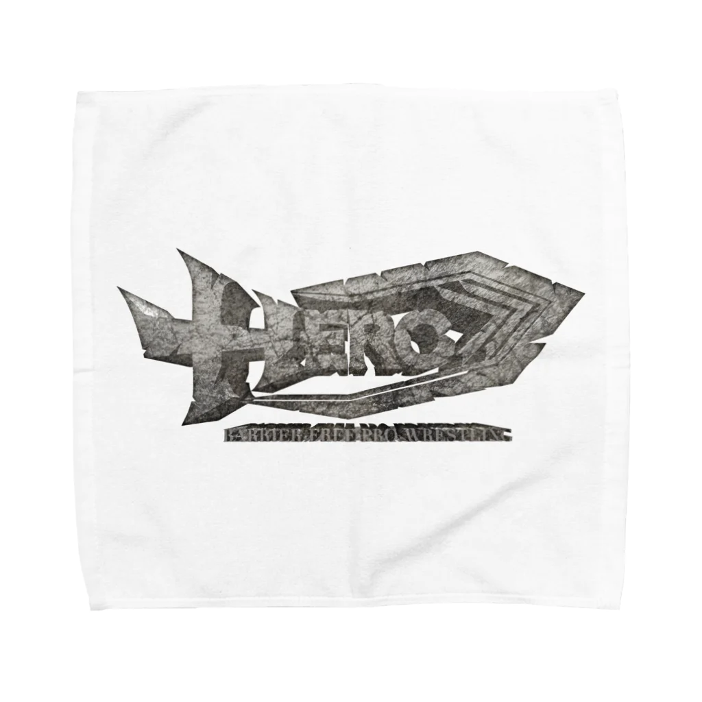 HEROバリアフリープロレスのHERO立体ロゴ Towel Handkerchief