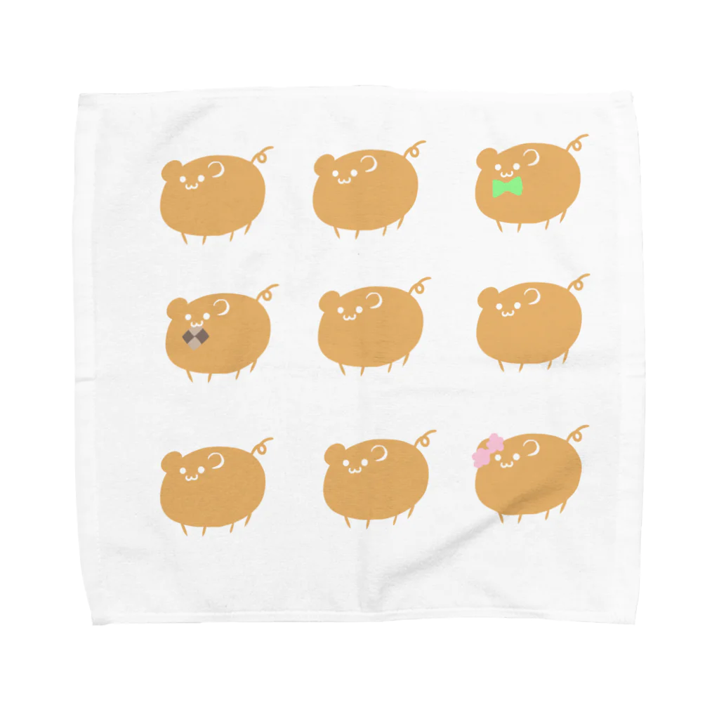 きくざき。の九匹のカピバラもどき Towel Handkerchief