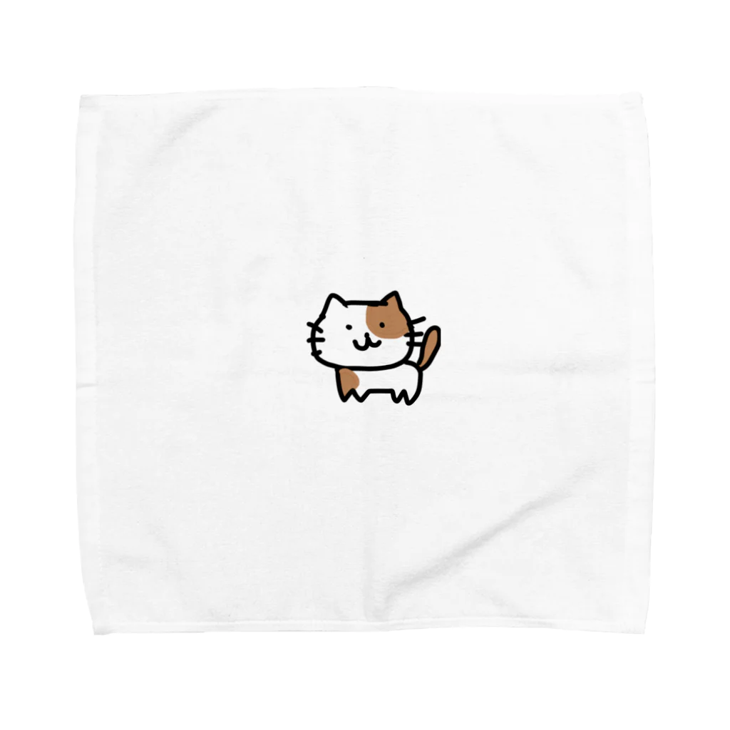 yuipppのしろちゃねこ Towel Handkerchief