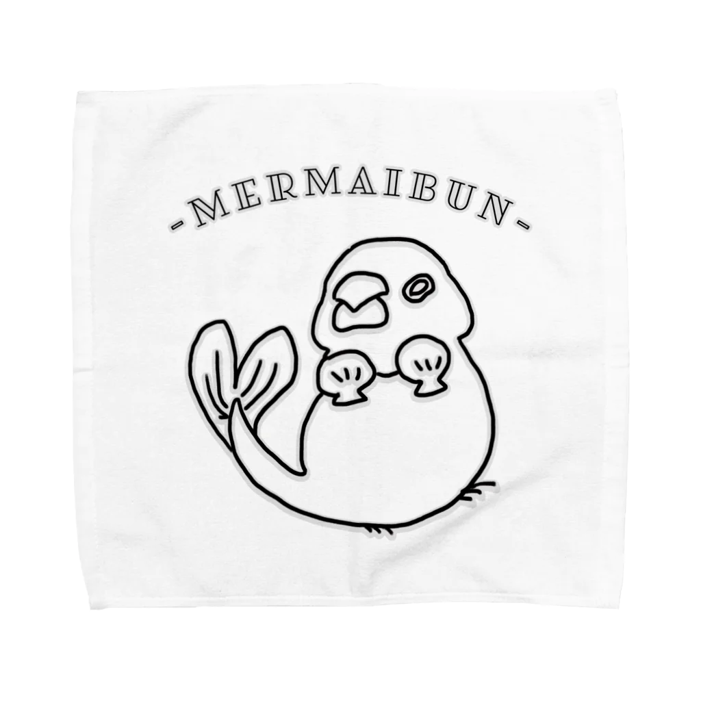 ハルサメ（春雨文鳥定食）のマーメイブン Towel Handkerchief