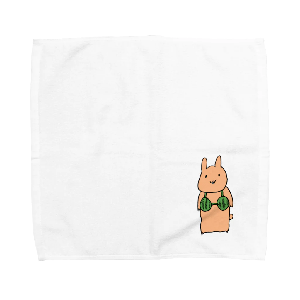 うさぎのくにの物販の🍉ブラ Towel Handkerchief