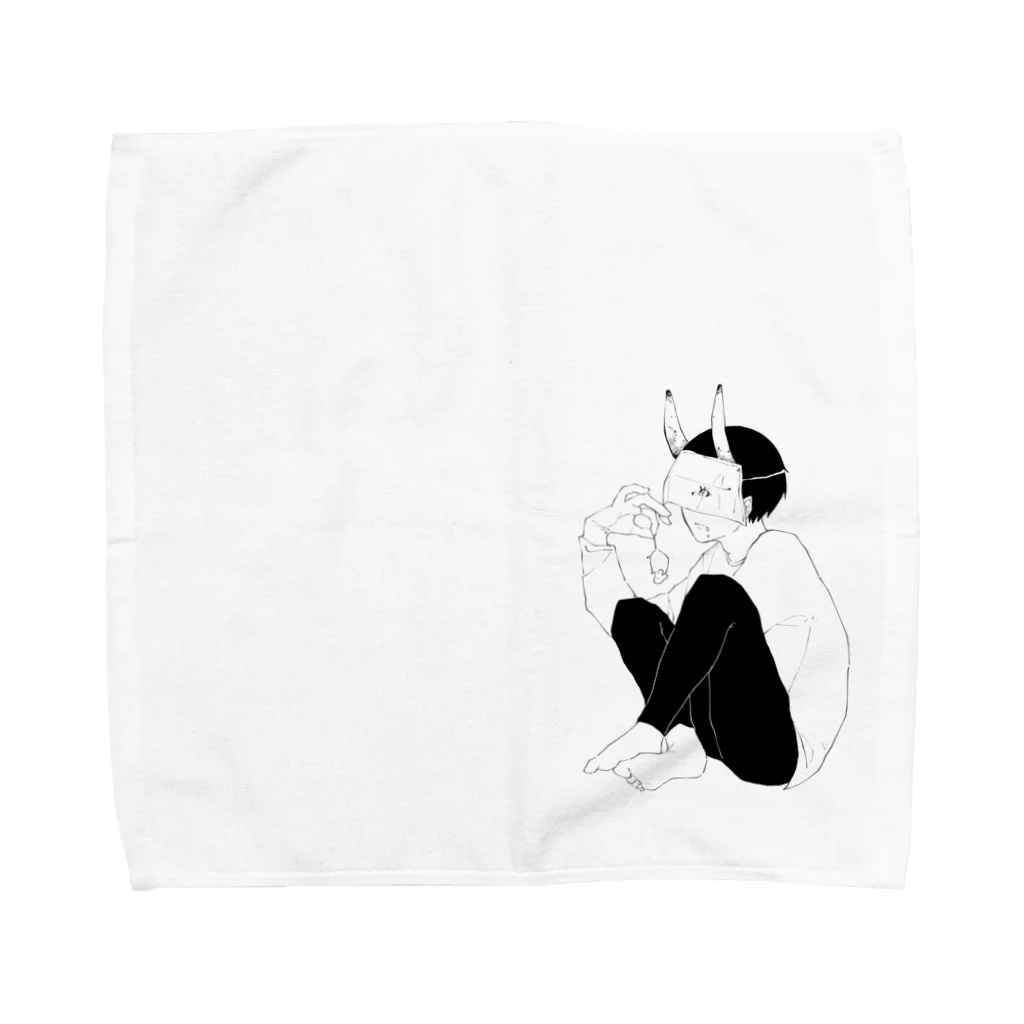 らくがきの鬼ちゃん Towel Handkerchief