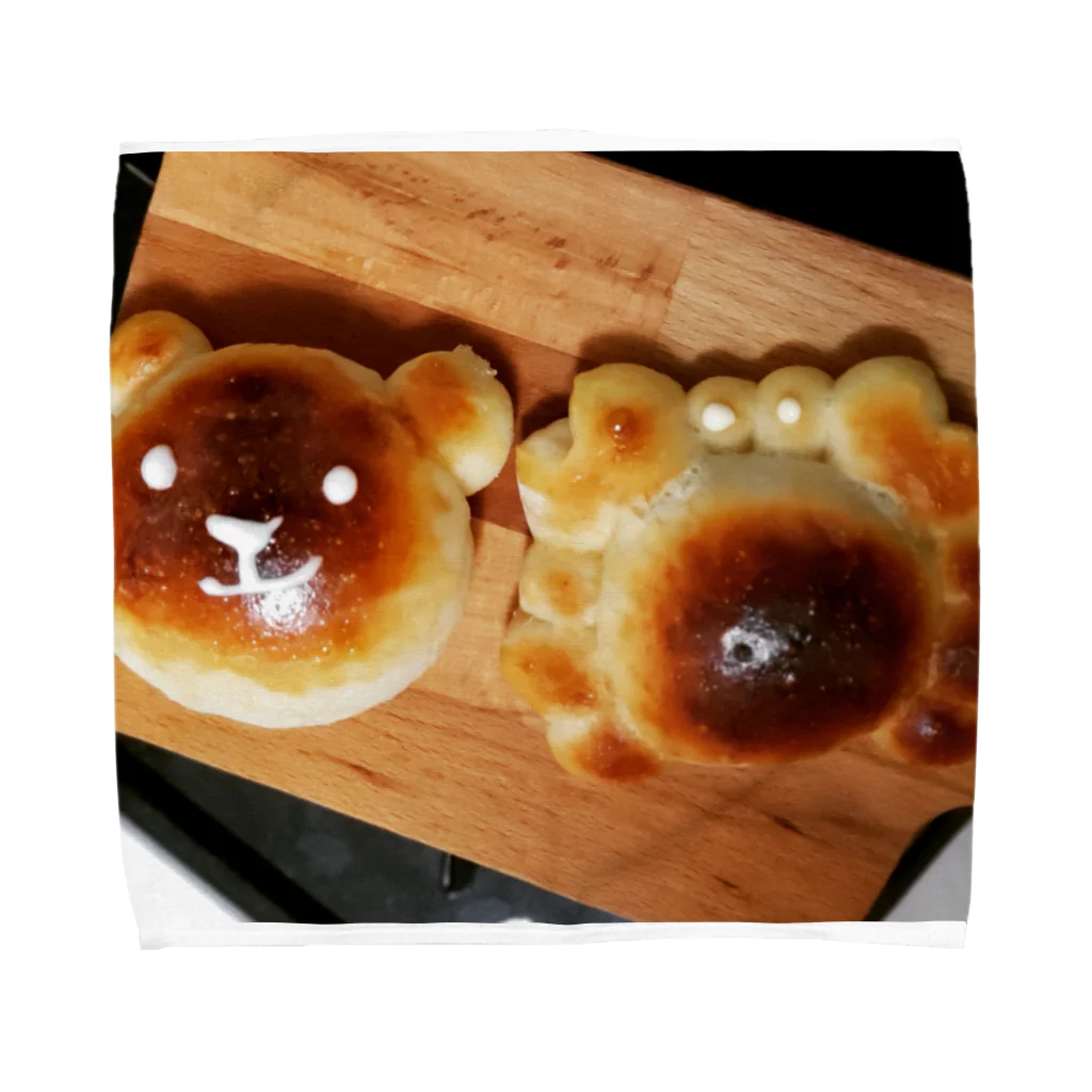 kottonのカニパンと熊パン タオルハンカチ