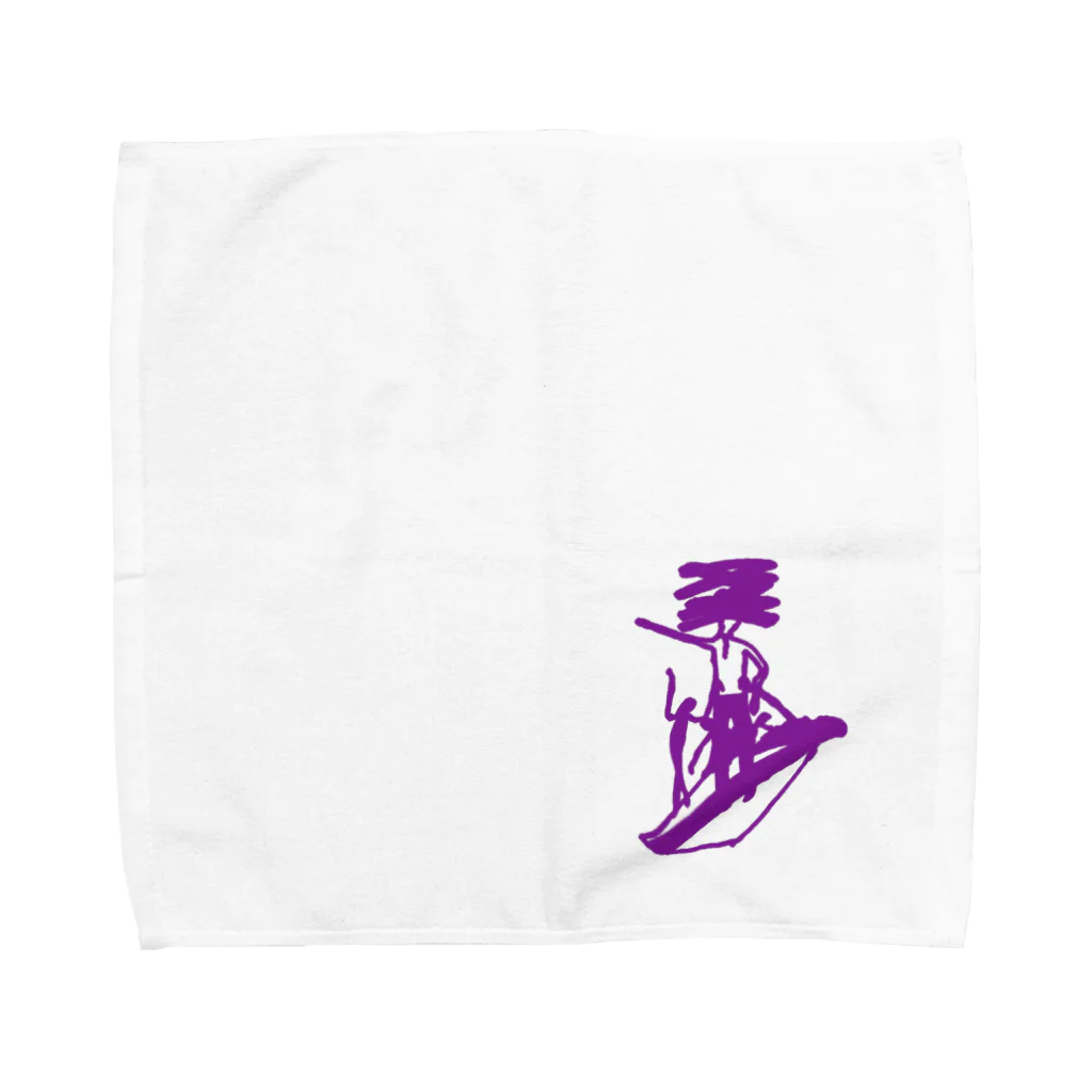 Marinaの先輩１　紫 Towel Handkerchief