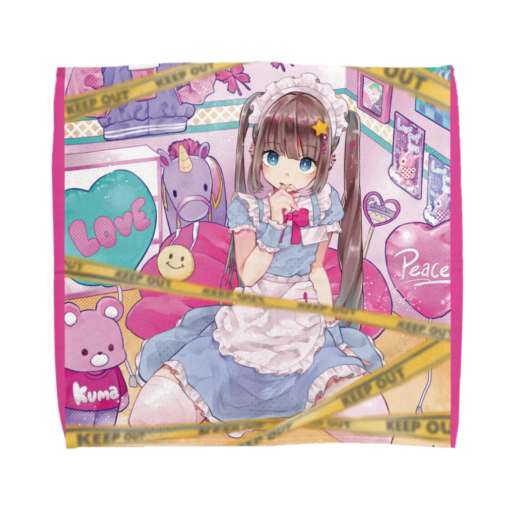 つるしまたつみの立入禁止区域 Towel Handkerchief