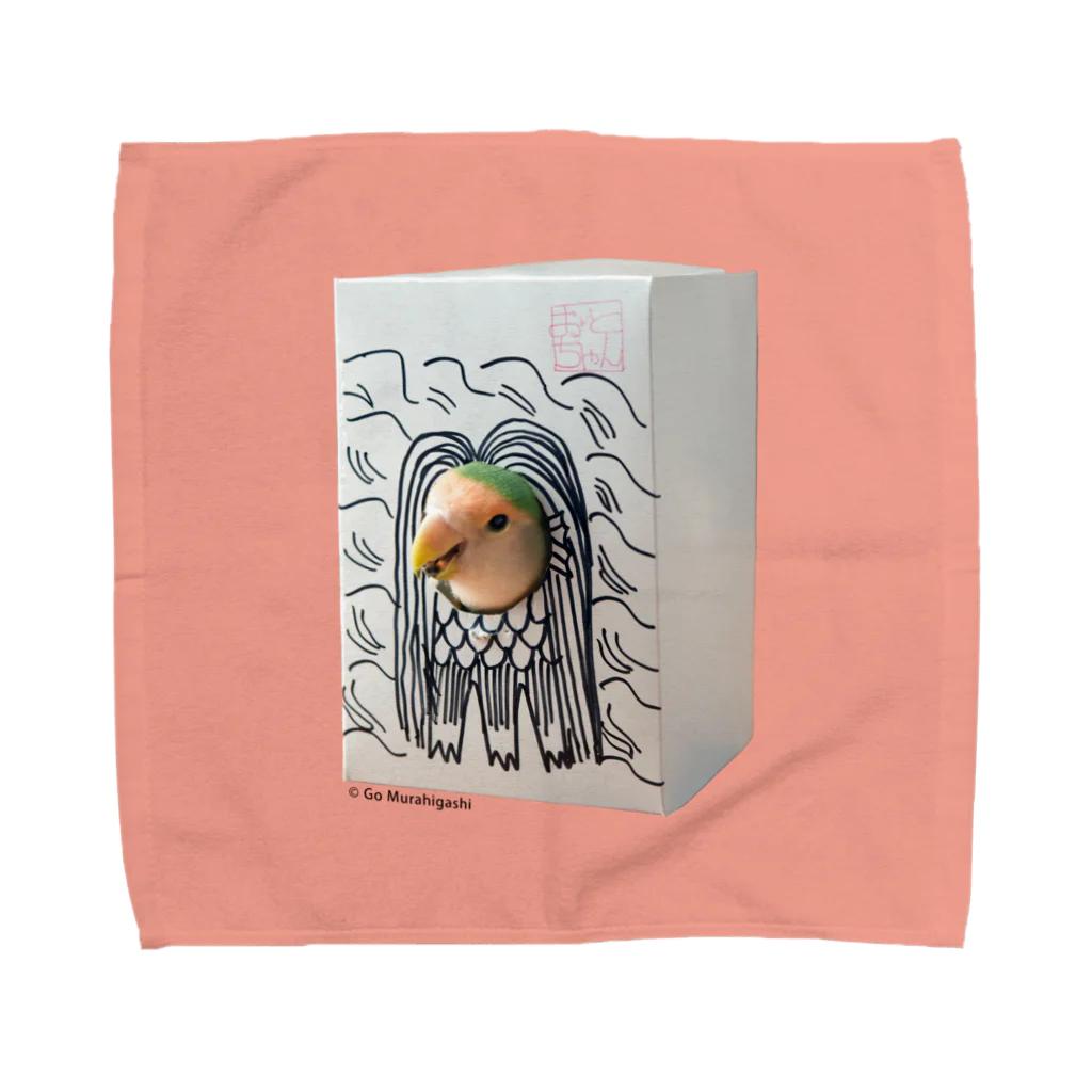 オトビエ商店のオトビエさま（タオルハンカチ） Towel Handkerchief