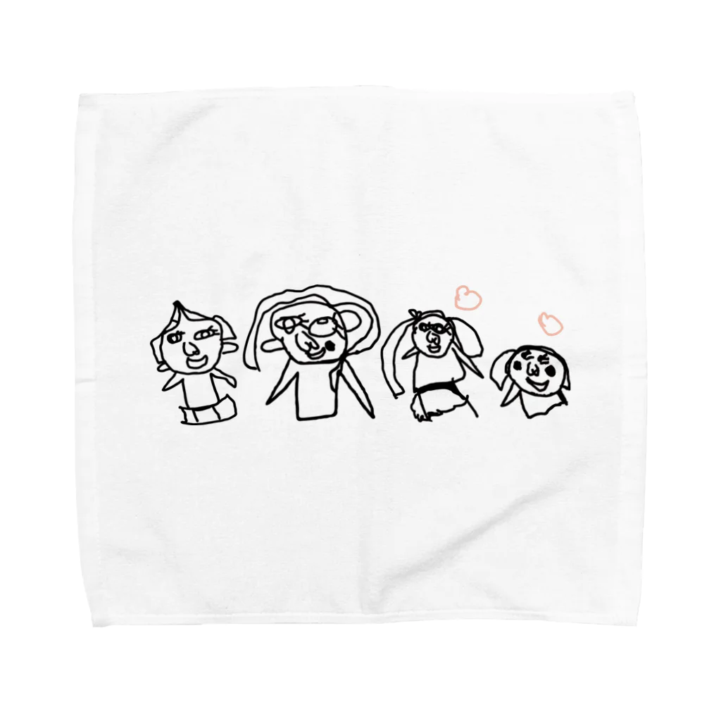 DERICOのタパプールの家族 Towel Handkerchief