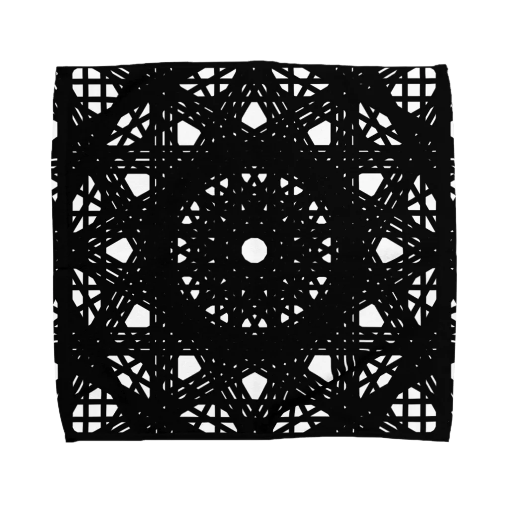 左の幾何学模様　series Towel Handkerchief