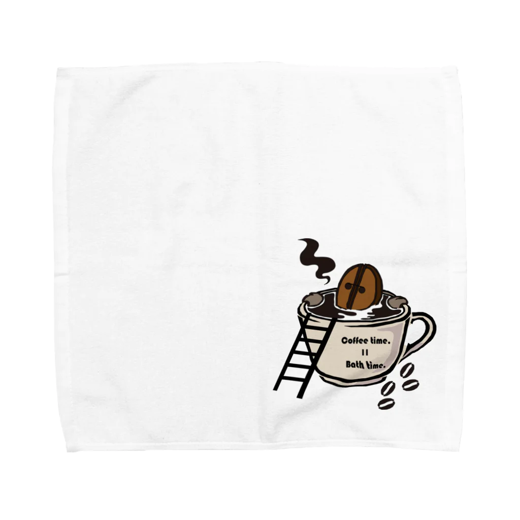 NEXT_Design14のCoffee time ＝ Bath time Towel Handkerchief