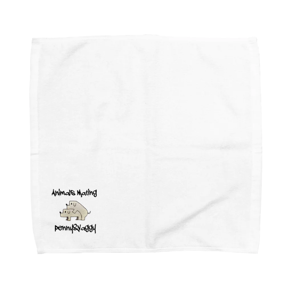 Animals MatingのDogs  Mating(犬の交尾) Towel Handkerchief