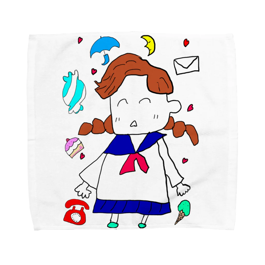 翠星チークダンス 木佐のゆめかわセーラー服ハンカチ Towel Handkerchief