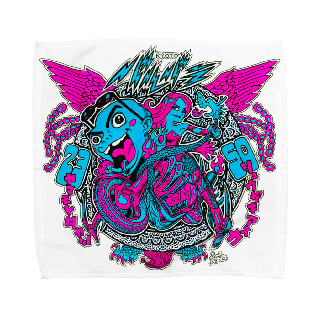 京都バルバラのグッズだよの京都バルバラ×漫画家「瀬口忍先生」コラボグッズ Towel Handkerchief