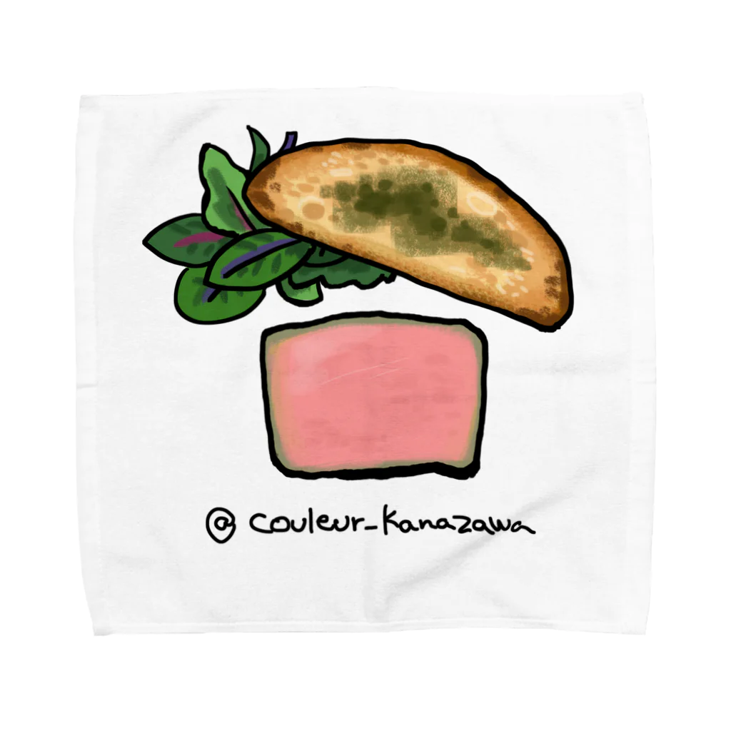 Couleur(クルール)の鶏の白レバーのパテ Towel Handkerchief