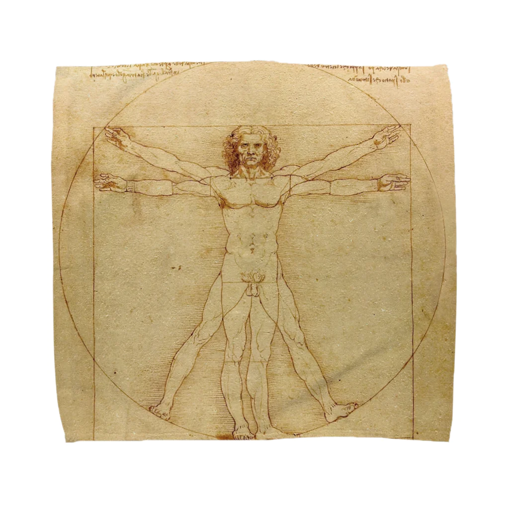 Sacredのウィトルウィウス的人体図 タオルハンカチ