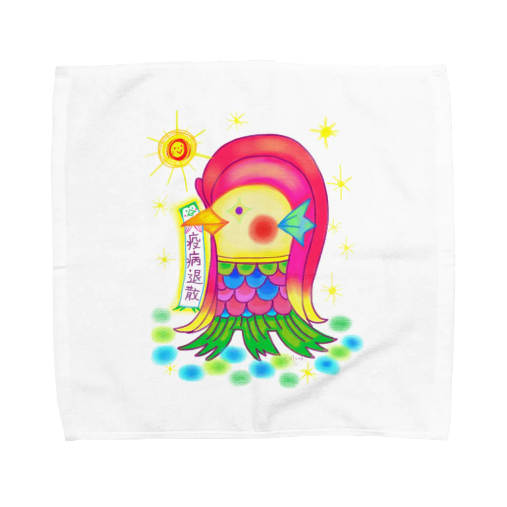 studio.satsukiのアマビエサマ Towel Handkerchief