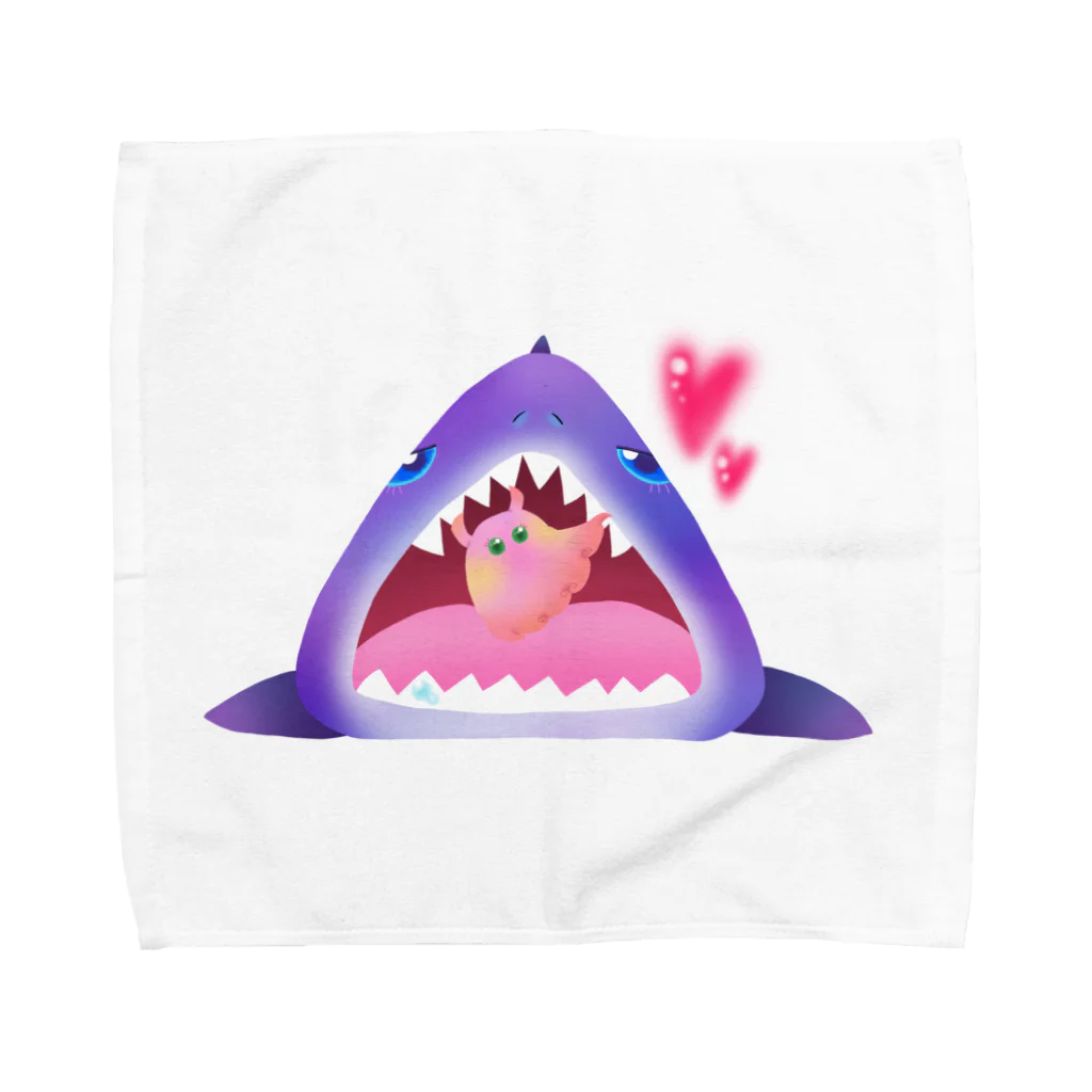 リリラレのハリスパ💗ハート Towel Handkerchief