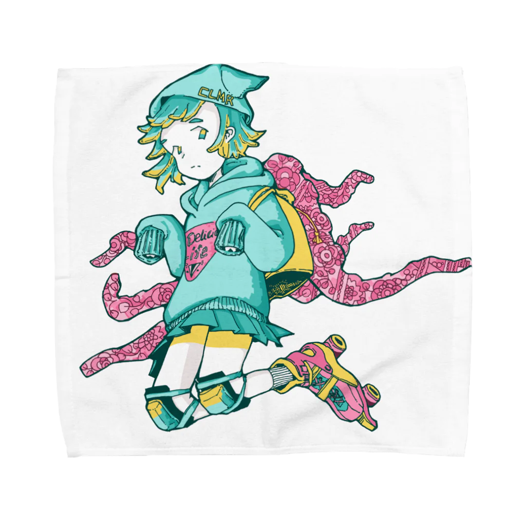 げそにんちゃんのげそにんちゃんグッズ（青） Towel Handkerchief