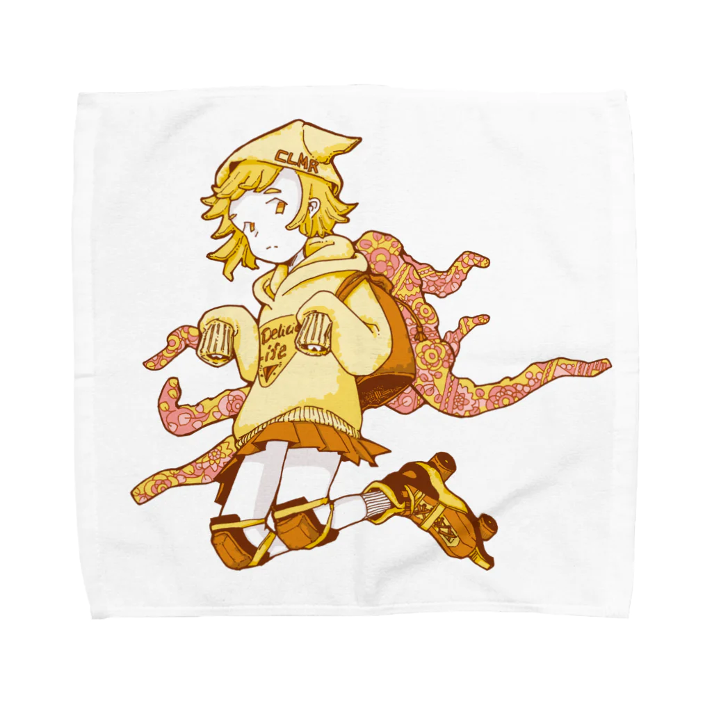 げそにんちゃんのげそにんちゃんグッズ（黄） Towel Handkerchief