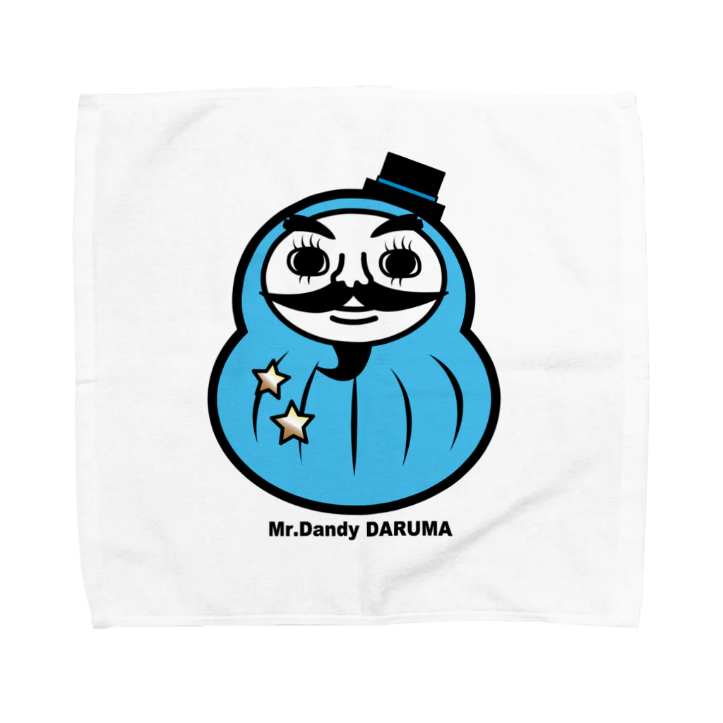 MoonbowのMr.Dandy DARUMA (水色) Towel Handkerchief