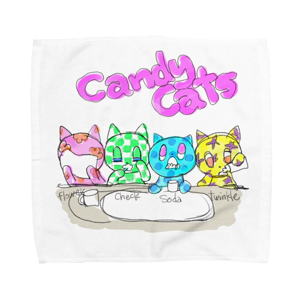 KOKORO♡のCANDY  CAT‘S 🍬🐱 タオルハンカチ